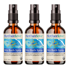 motherlove 媽咪樂哺 天然草本舒緩噴霧 2oz (產後護理、草本舒緩、私密護理), 3瓶