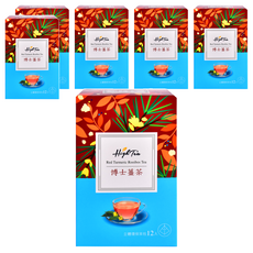 High Tea 伂橙 博士薑茶 嚴選台灣在地紅薑黃及老薑 玉米澱粉環保茶包 立體茶包, 2.2g, 12包, 6盒