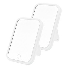 LED化妝鏡 C163 17 x 13 x 2cm 2個, 白色單光, 1組