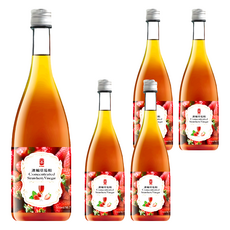 e.Ben 濃縮草莓醋 玻璃瓶精裝盒, 500ml, 5瓶