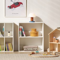 필웰 레트라 책꽂이 선반 책장 600 BC9869, 화이트, 2단