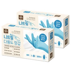 Taehwa 基本款丁腈多用途手套 100入, 2個, L