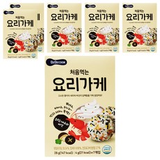 BEBECOOK 初食拌飯香鬆 奶油香菇鮮蝦, 韓國產食材, 無添加, 28g, 6盒