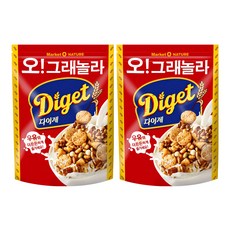 Market O NATURE 格蘭諾拉消化餅麥片, 250g, 2包