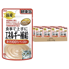 AiXiA 能量補給軟包4號, 鮪魚 泥狀, 40g, 12包