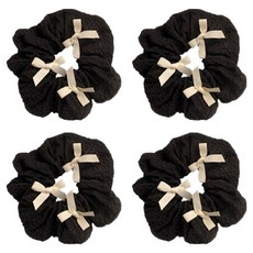 더플로우커머스 펀칭 리본 스크런치 4p