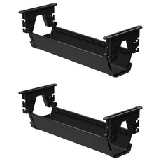 블루레이크 전선 케이블 멀티탭 정리 거치대, 블랙, 2개