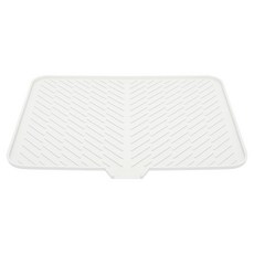 Hansoltem 特大號完美排水矽膠餐具瀝水墊, 1層, 象牙白, 1個