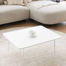 리드오프 LPM 접이식 사각 테이블, 화이트