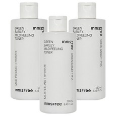 INNISFREE 青麥去角質化妝水, 250ml, 3瓶