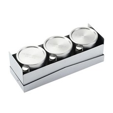 UNIFLAME 不鏽鋼調味罐收納盒 日本製造, 銀色, 1個