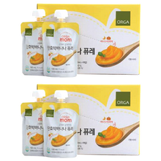ORGA mom 水果泥, 香蕉南瓜口味, 100ml, 20入
