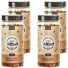 무화당 고단백 저당 그래놀라 시나몬, 200g, 4개