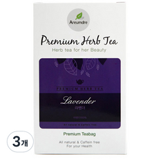 아름드레 프리미엄 화이트 라벤더 허브티, 1.1g, 20개입, 3개