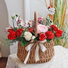 Gwagjigio 人造花愛你籃子, 紅色的