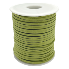 Mandeul Hobby 麂皮絨緞帶 人造皮革繩, 1個, 45m, 10 淺綠色