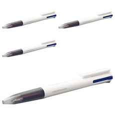 카코 이지 4in1 원터치 노크식 멀티펜 0.5mm, 화이트, 4개