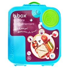 b.box 野餐便當盒，耐熱耐冷, 矽膠密封, 適用年齡: 3歲以上, 海洋藍, 1個