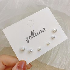 젤루나 여진주 포인트 미니 데일리 귀걸이 세트 27 6pcs