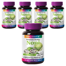 홀리데이즈 프리미엄 노니 타블렛, 120정, 5개