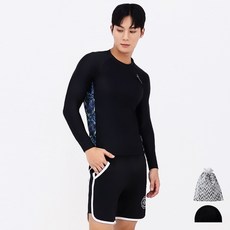 Aquatica 男士皮疹防護上衣 + 短褲 + Span Sumo + 塑料袋套裝