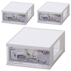 YAMADA 山田化學 抽屜盒 453, 白色, 3個