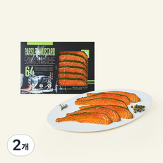 은하수산 프리미엄 드라이에이징 64시간 파슬리머스타드 훈제연어 (냉장), 120g, 2개