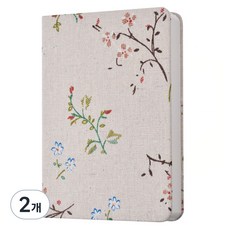 Ovye 感性日記本 迷你日記本 A6, 2個, 野花白