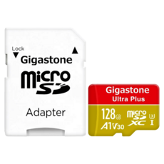 GIGASTONE 立達 MicroSDXC 記憶卡 128GB 讀取速度高達95MB/s A1等級 UHS-I U3 4K Ultra HD, 1個