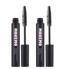 moremo 角蛋白簡易遮蓋白髮染髮睫毛膏 12g, 2個, 深棕色