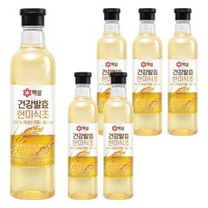 CJ BEKSUL 白雪 健康發酵糙米醋, 800ml, 6個