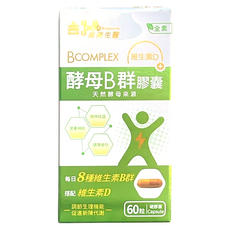 義美生醫 酵母B群膠囊, 60顆, 1盒