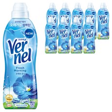 버넬 고농축 섬유유연제 프레쉬 모닝향 본품, 900ml, 10개