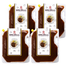 오뚜기 오쉐프 부어먹는 돈까스소스, 2kg, 4개