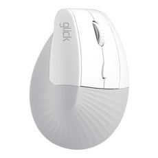 지클릭커 오피스프로 버티컬 도톰 쉬폰 무소음 인체공학 블루투스 무선 마우스, OP50, 오프화이트