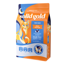 solid gold 素力高 全齡貓 低敏天然貓糧 高蛋白營養食譜, 5.44kg, 1袋, 放牧鮮雞