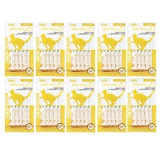 더캣츠 미니 베로베로 골드 고양이간식 10g x 5p, 치즈크림맛, 10세트