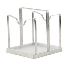 Real B不鏽鋼雙向砧板架, 銀, 1個