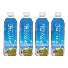 KOH COCONUT 酷椰嶼 100%椰子水 無糖無添加 純淨飲品, 500ml, 4瓶