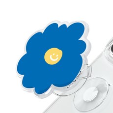 SSONGS Change Tok 可拆卸式手機支架 壓克力支架 手機支架, 藍色雛菊, 1個