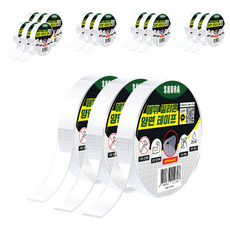 Skora 強力網狀矽膠多用途雙面膠帶 15mm x 3m, 18個