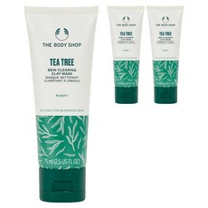 더바디샵 티트리 스킨 클리어링 클레이 마스크 75ml, 1개입, 3개