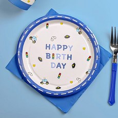 派對派對警察生日派對盤 18 厘米, 5個, 10片
