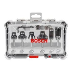 BOSCH 博世 台灣公司貨 直溝修邊刀套裝組 2.607.017.465 6mm, 1組