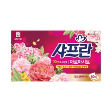 샤프란 아로마시트 시트 섬유유연제 핑크 센세이션 본품, 50개입, 1개