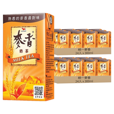 統一 麥香奶茶 300ml - 經典國民飲品，大麥風味, 48入