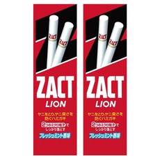 LION 獅王 ZACT 台灣公司貨 漬脫牙膏 煙垢剋星, 150g, 2條