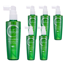 NEWART 新技 茶樹頭皮保護液, 含植萃成分 高效保濕 強健髮根, 茶樹精油配方 舒緩頭皮不適感, 無添加防腐劑, 120ml, 6瓶