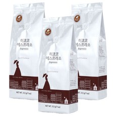히코코 에스프레소 원두커피, 3개, 312g, 홀빈(분쇄안함)