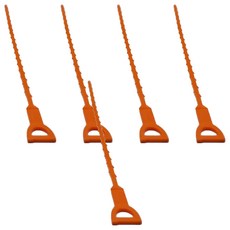 水管疏通器 Set 5 PP材質, 尺寸約52cm, 橘色 + 長條, 1組